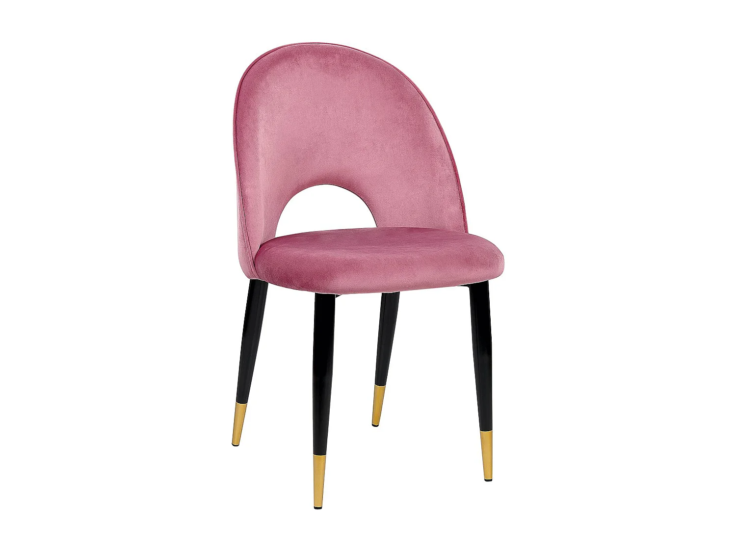 Lot de 2 chaises de salle à manger MAGALIA Velours Rose