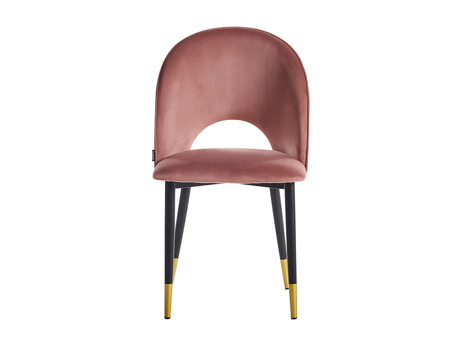 Lot de 2 chaises de salle à manger MAGALIA Velours Rose