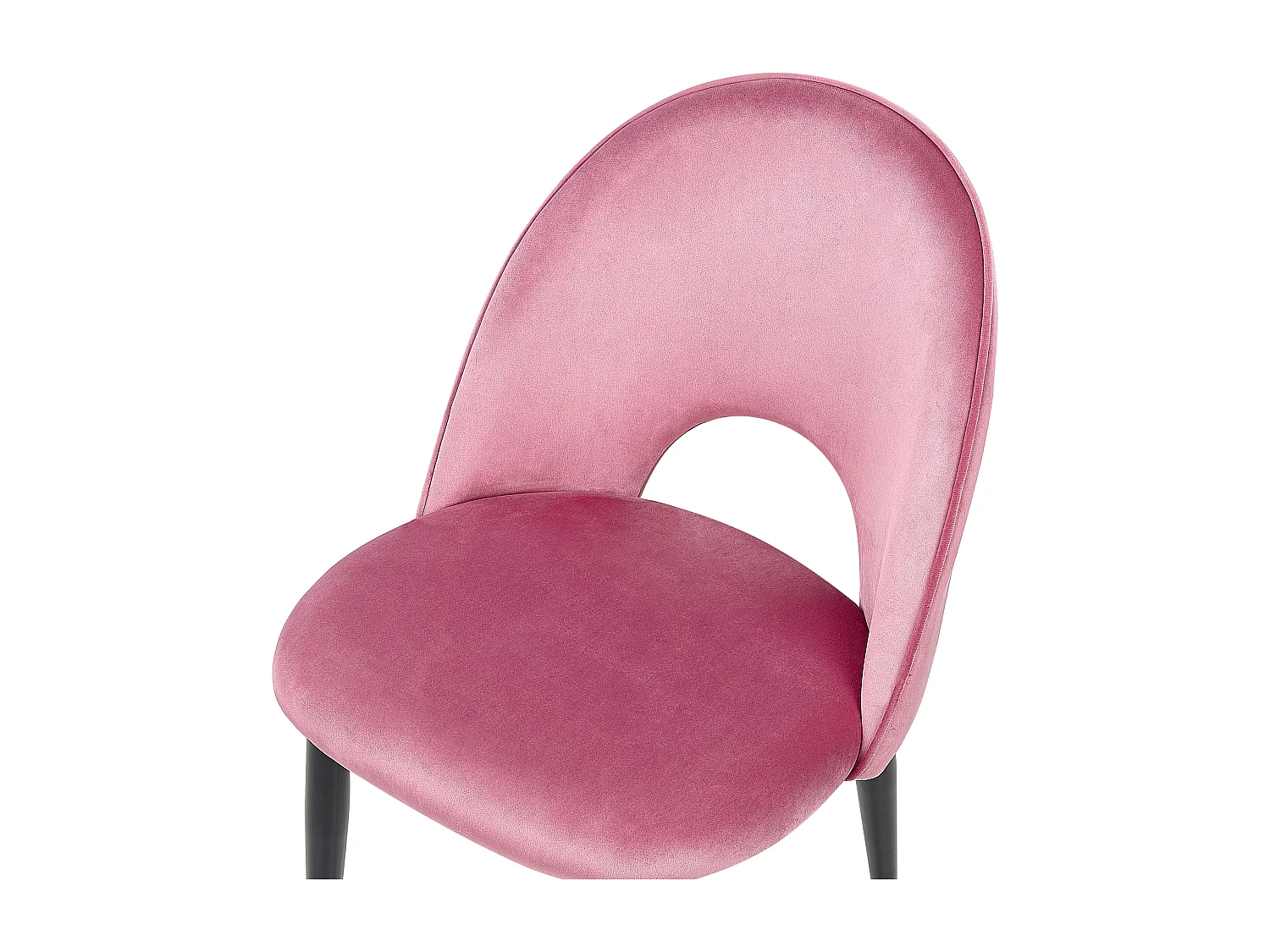 Lot de 2 chaises de salle à manger MAGALIA Velours Rose