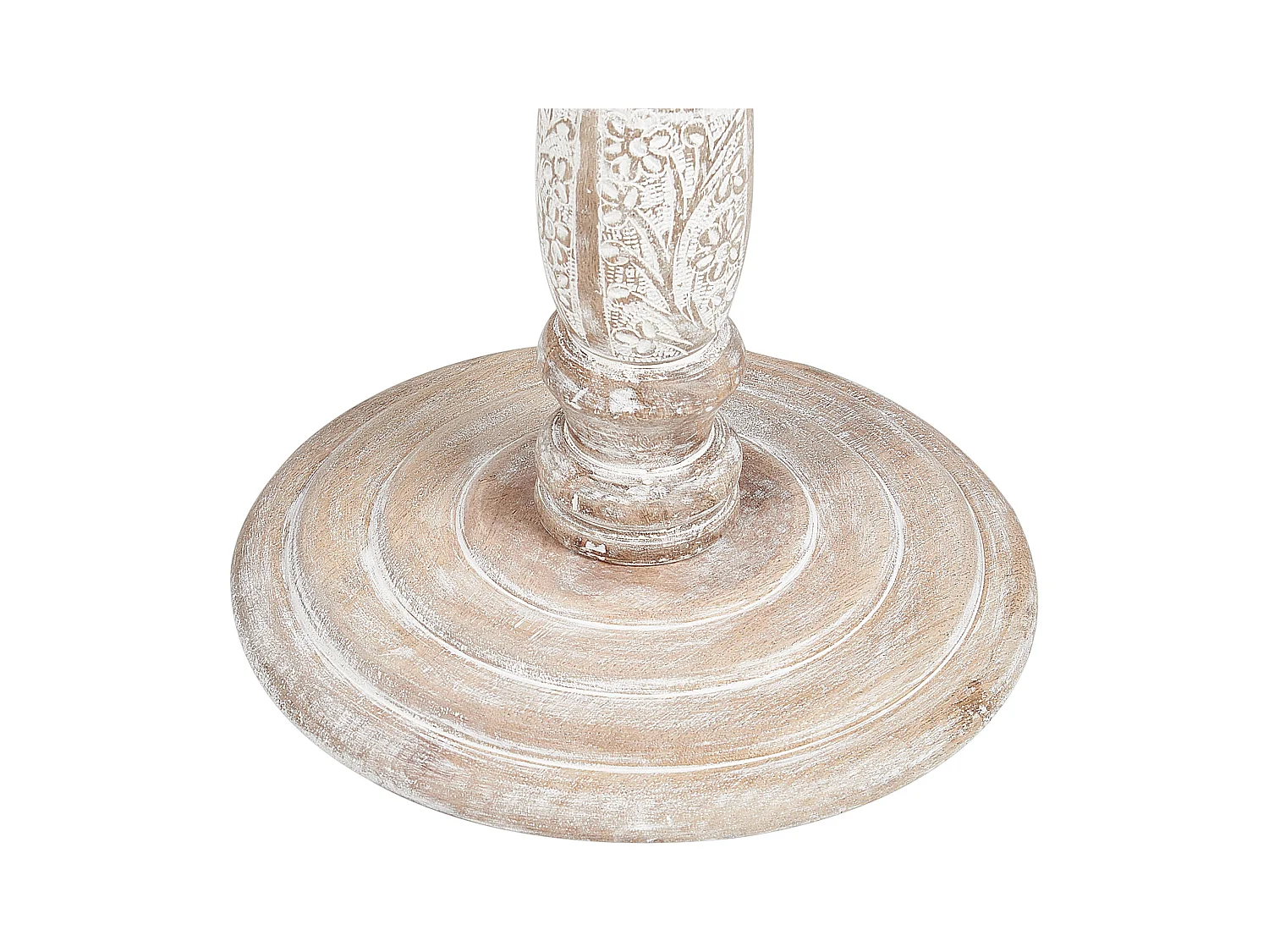 Table d'appoint JAMBIA Bois de manguier Blanc cassé