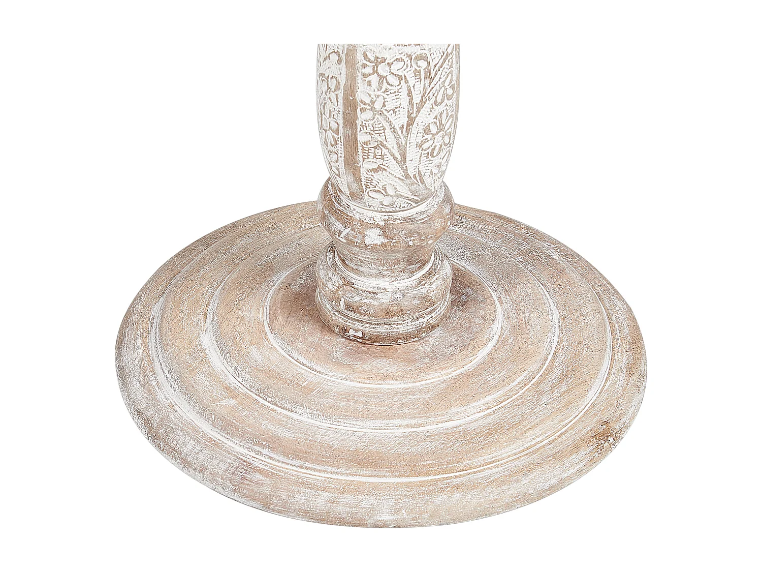 Table d'appoint JAMBIA Bois de manguier Blanc cassé