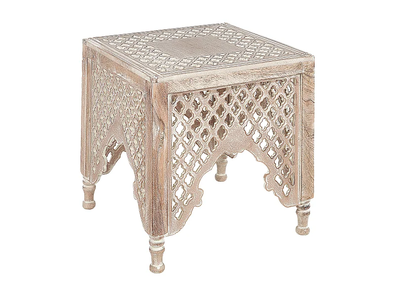 Table d'appoint KADMA Bois de manguier Marron clair