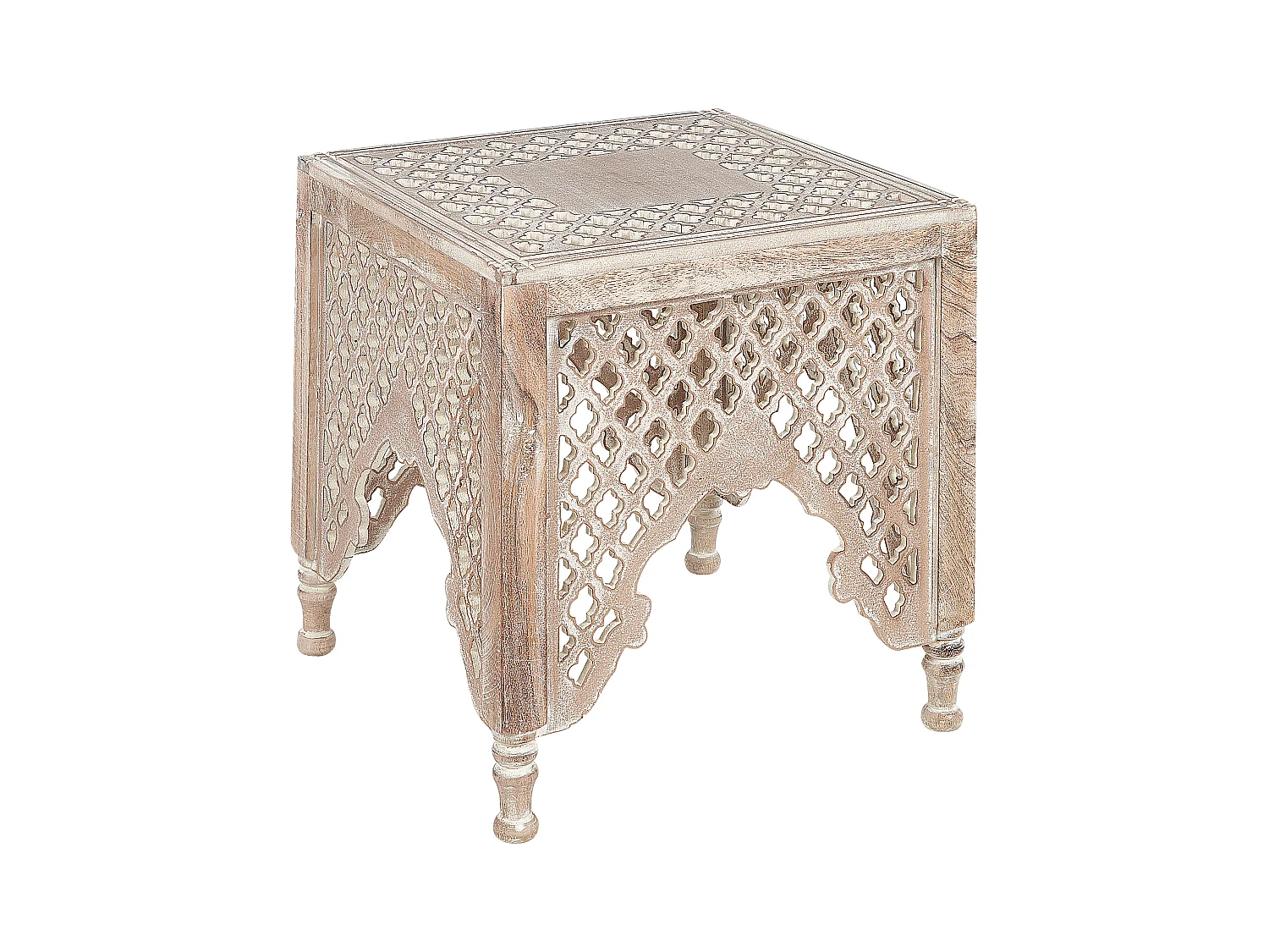 Table d'appoint KADMA Bois de manguier Marron clair