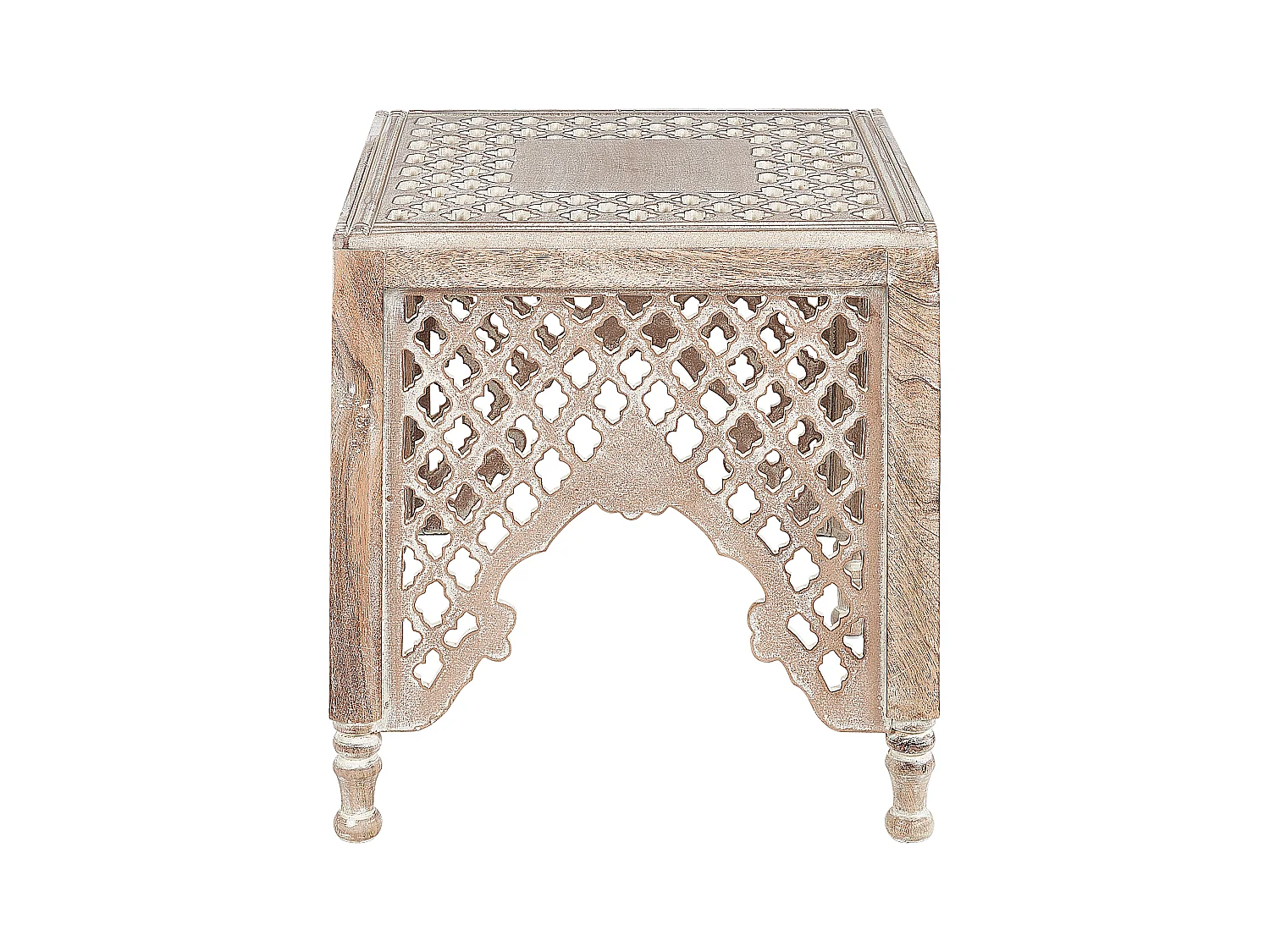 Table d'appoint KADMA Bois de manguier Marron clair