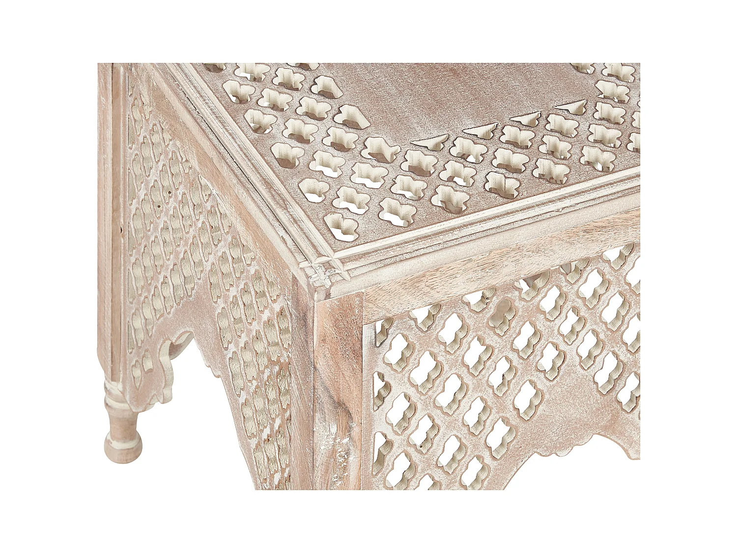 Table d'appoint KADMA Bois de manguier Marron clair