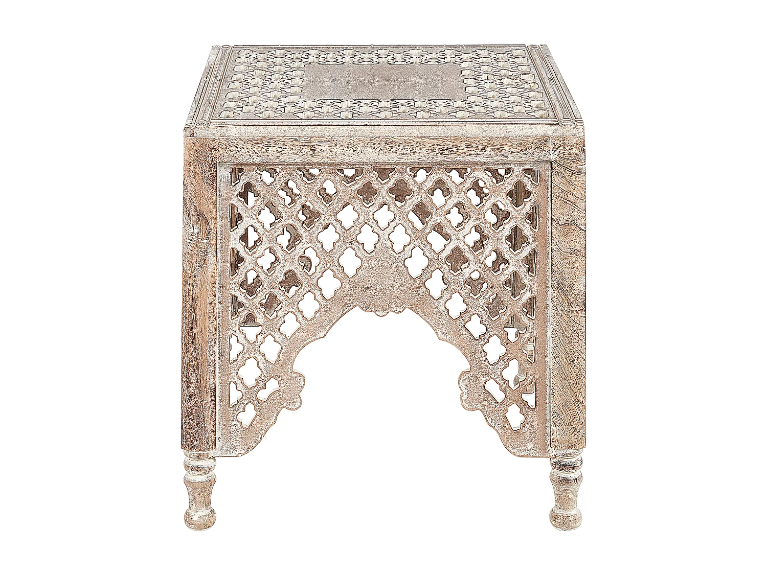 Table d\'appoint KADMA Bois de manguier Marron clair