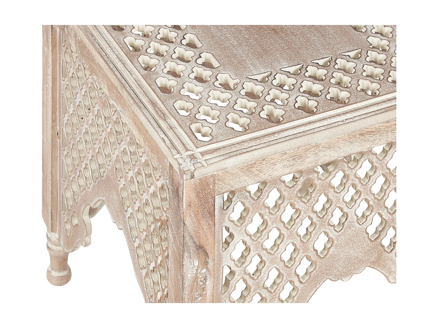 Table d\'appoint KADMA Bois de manguier Marron clair