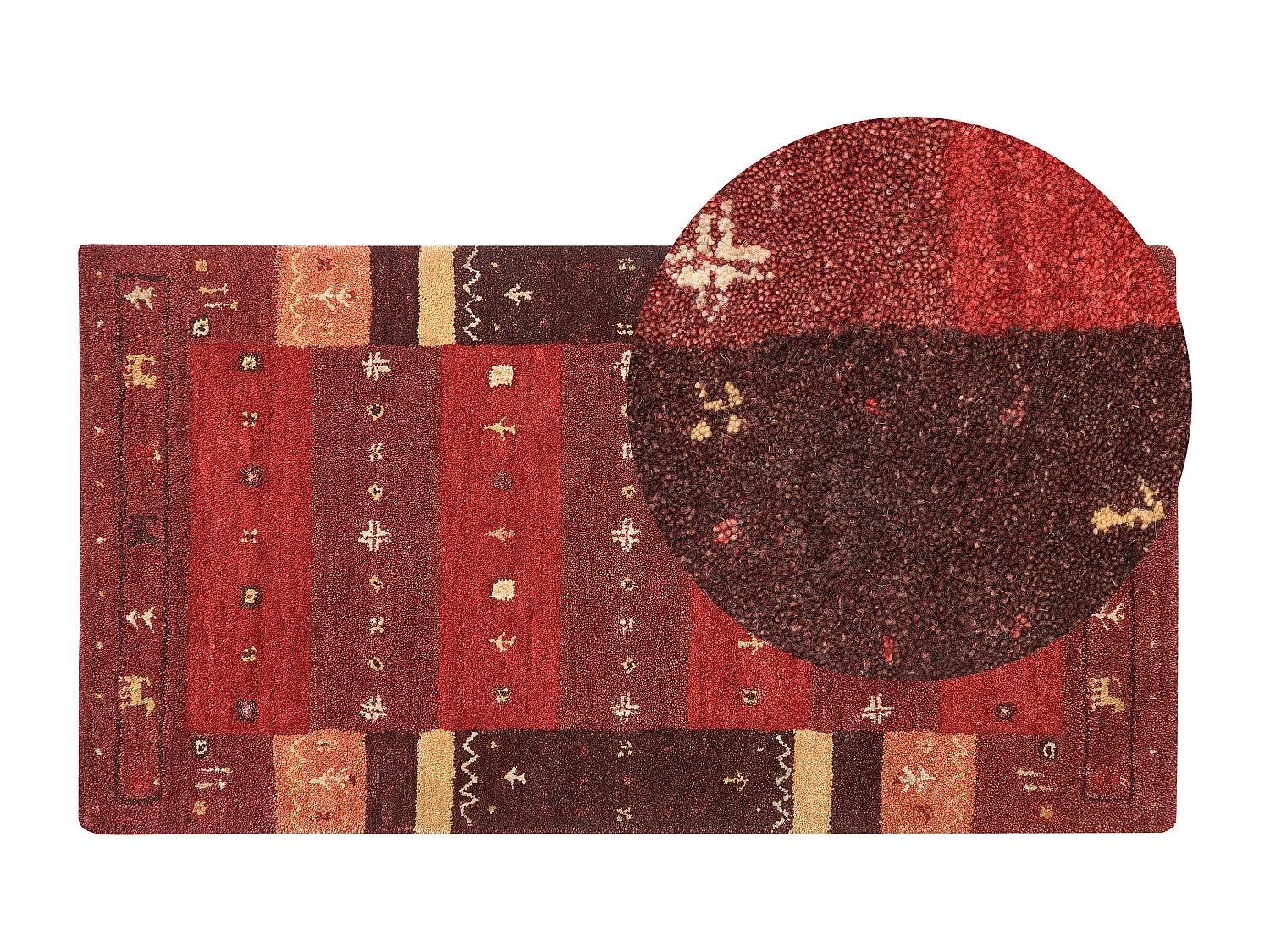 Tapis SINANLI Multicolore 80 x 150 cm Laine Tapis persan