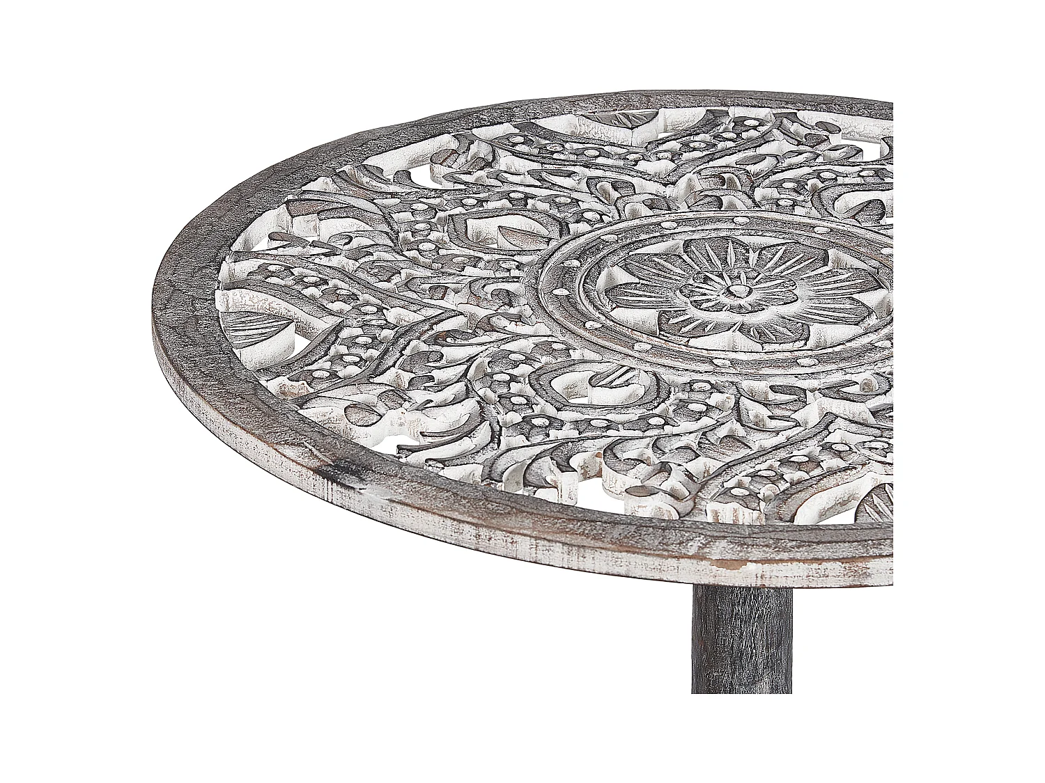 Table d'appoint NAPARA Bois de manguier Gris