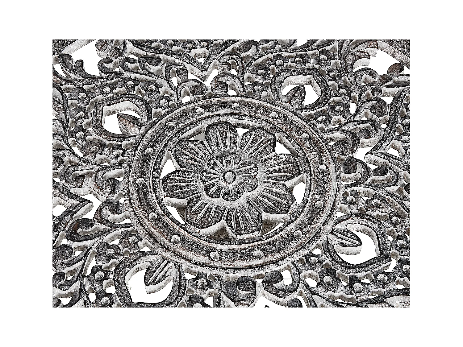 Table d'appoint NAPARA Bois de manguier Gris