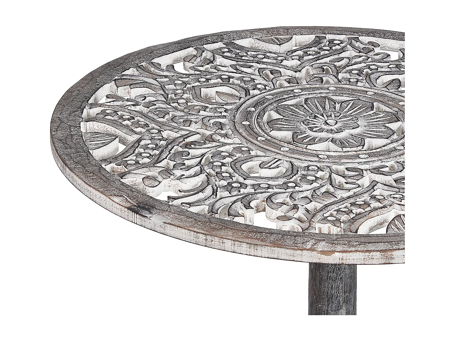 Table d\'appoint NAPARA Bois de manguier Gris