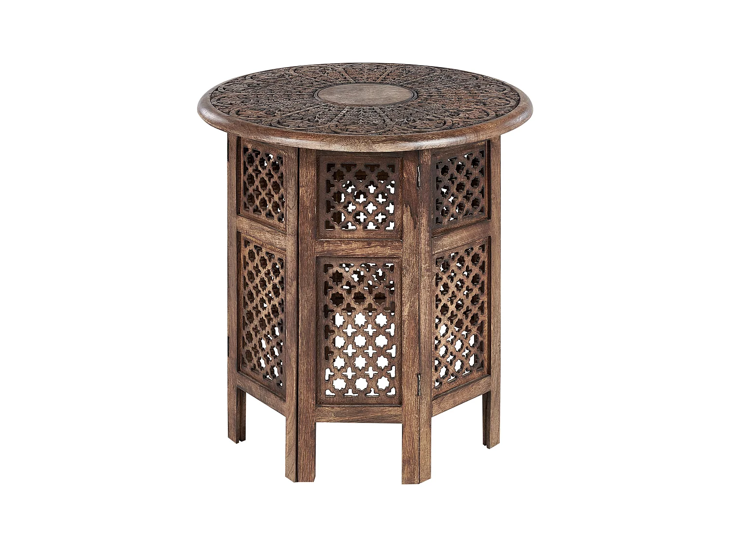 Table d'appoint KUMALI Bois de manguier Marron