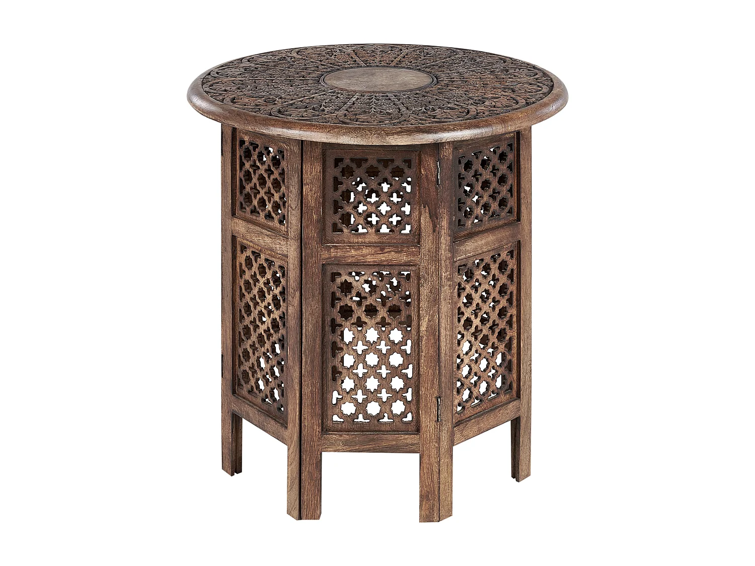 Mesa auxiliar KUMALI Madera de mango Marrón