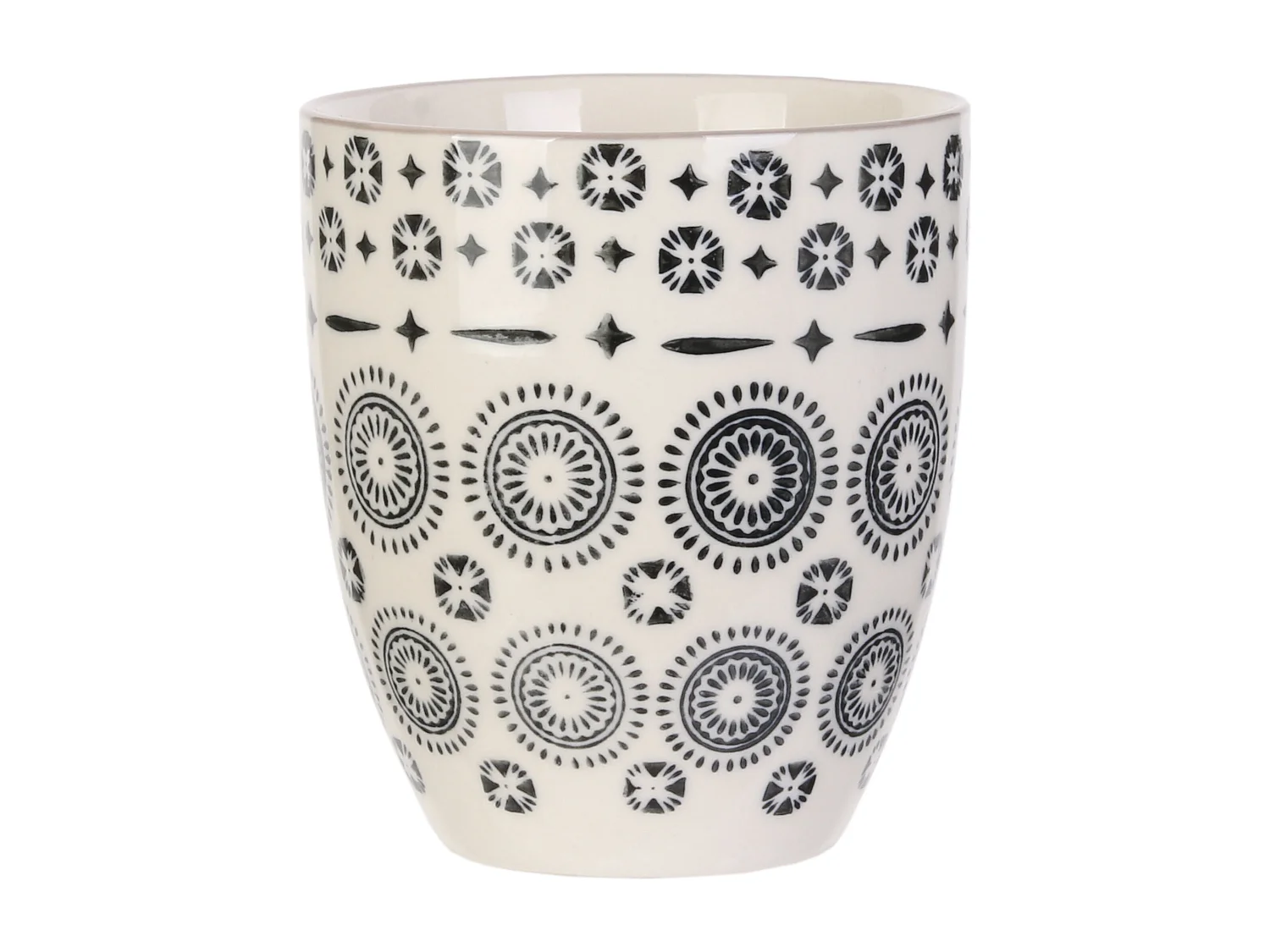 Coffret 4 Tasses 25cl Mirage Gris, Bleu, Beige, Jaune