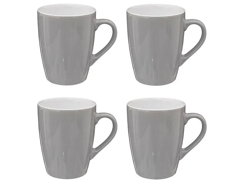 Lot de 6 Mugs "Colorama" 38cl Gris