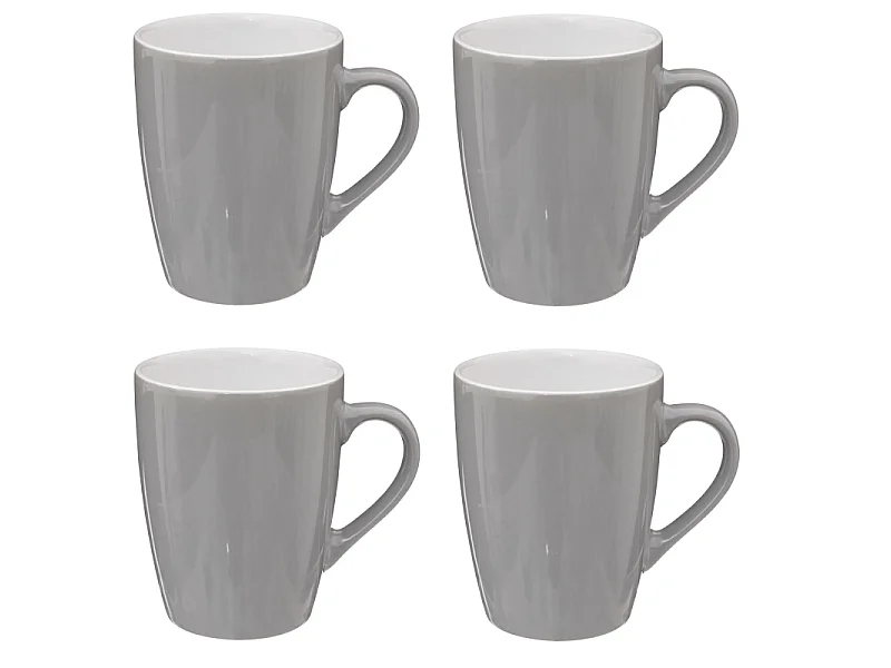 Lot de 6 Mugs "Colorama" 38cl Gris