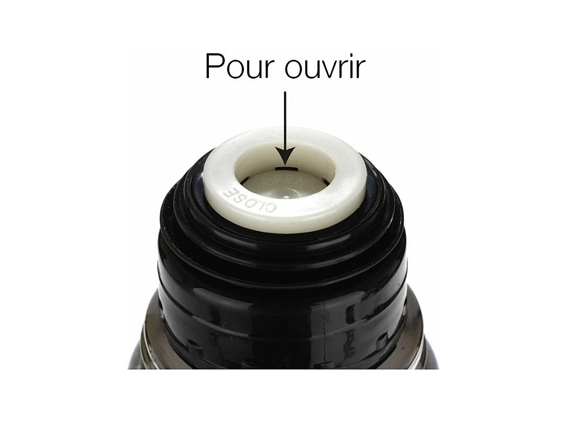 Mug Isolant "Inox & Silicone" 0,35L Gris