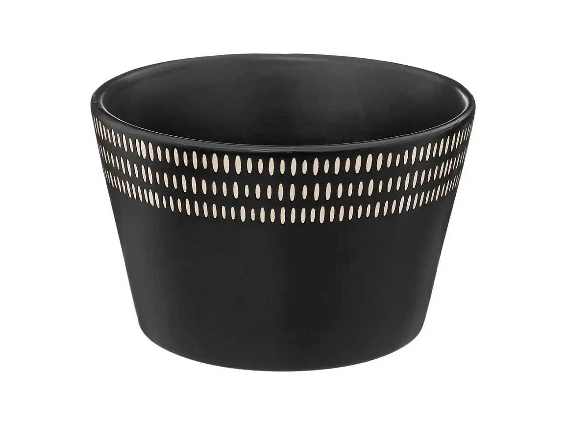 Lot de 6 Bols Ronds "Ethnikaa" 57cl Noir