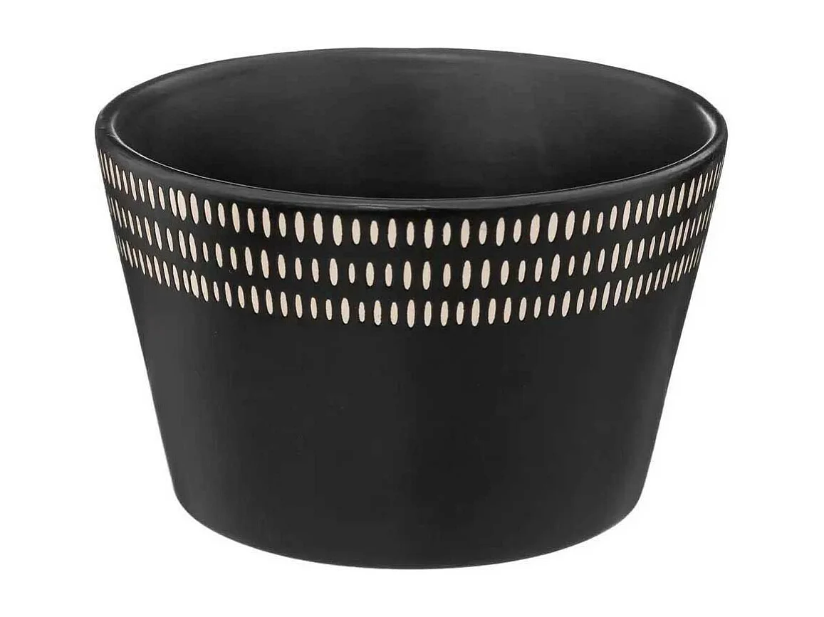 Lot de 6 Bols Ronds "Ethnikaa" 57cl Noir