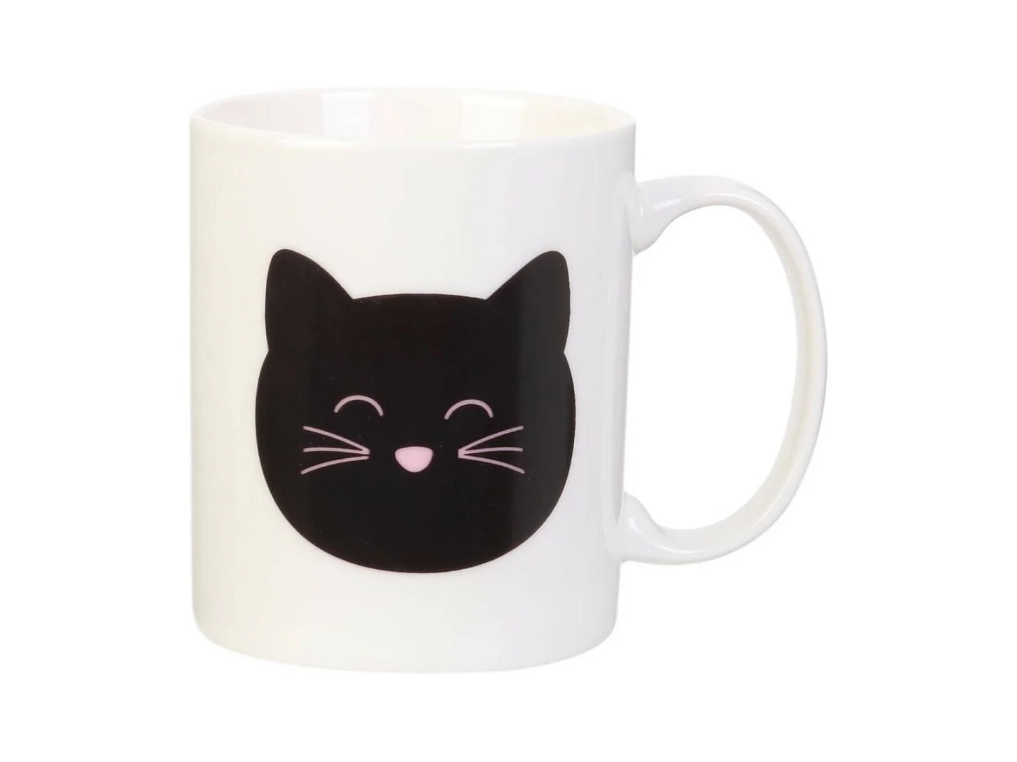 Mug Magique en Céramique "Chat" 35cl Blanc