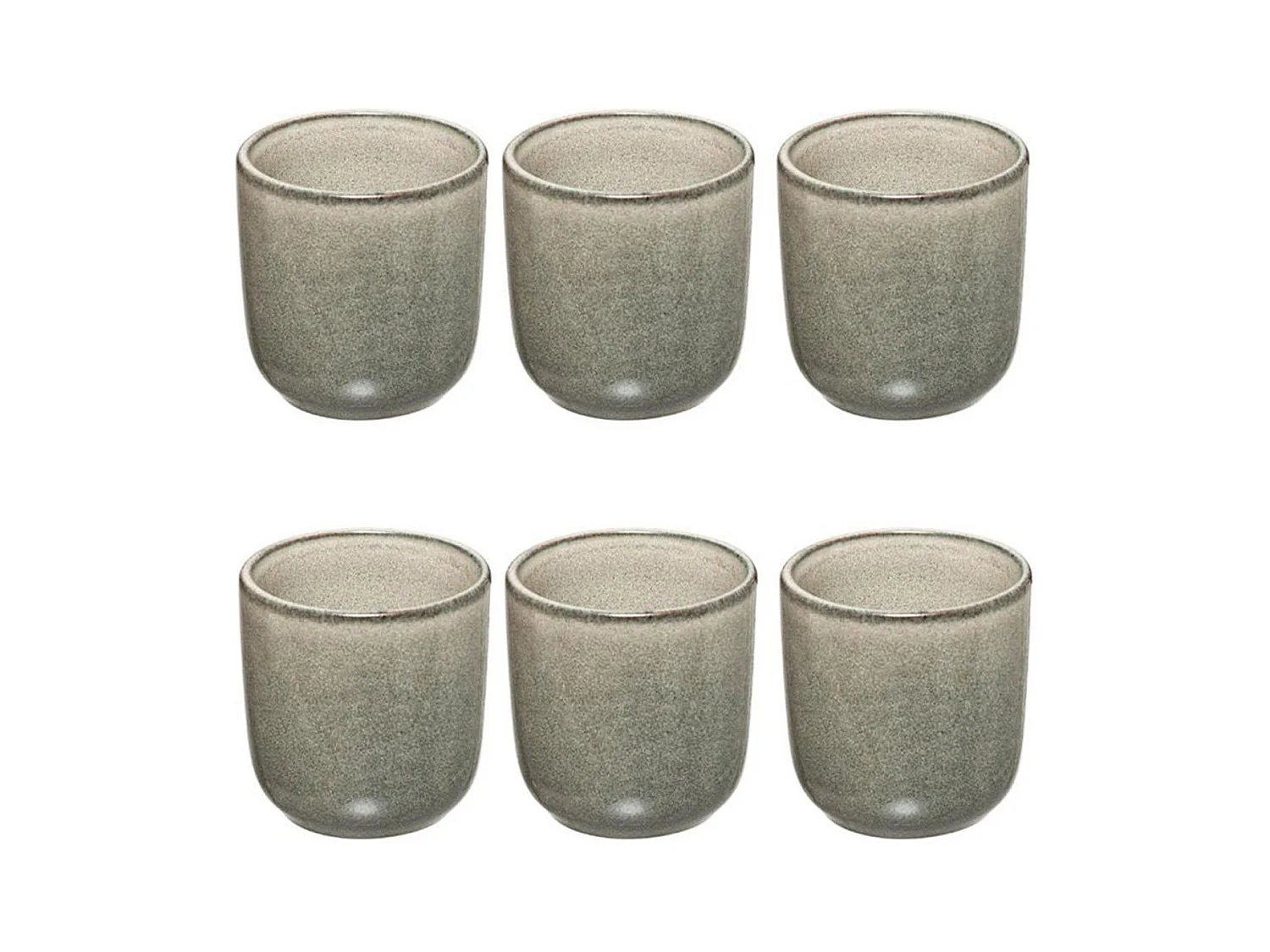 Lot de 6 Tasses à Café "Terre Inconnue" 10cl Vert