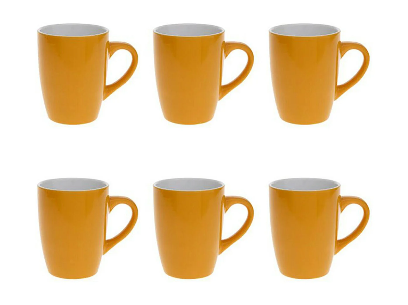 Lot de 6 Mugs "Colorama" 38cl Jaune