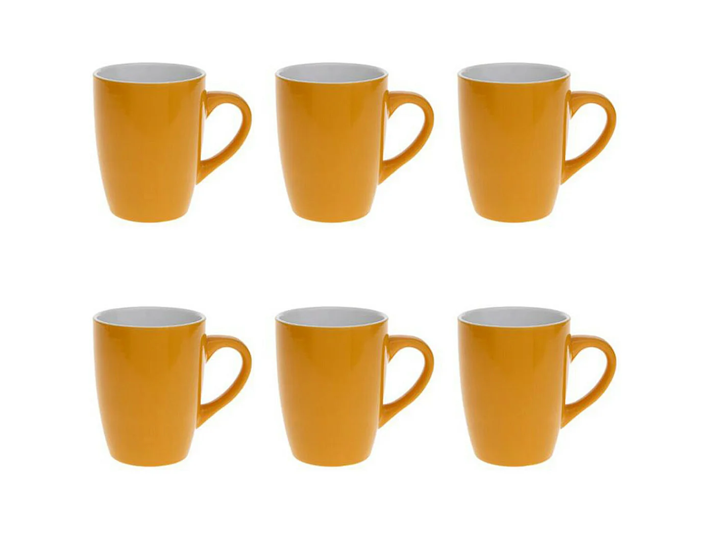 Lot de 6 Mugs "Colorama" 38cl Jaune