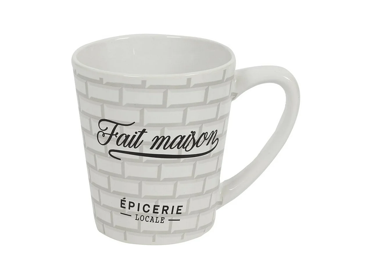 Lot de 6 Mugs en Porcelaine "Brooklyn" 30cl Blanc