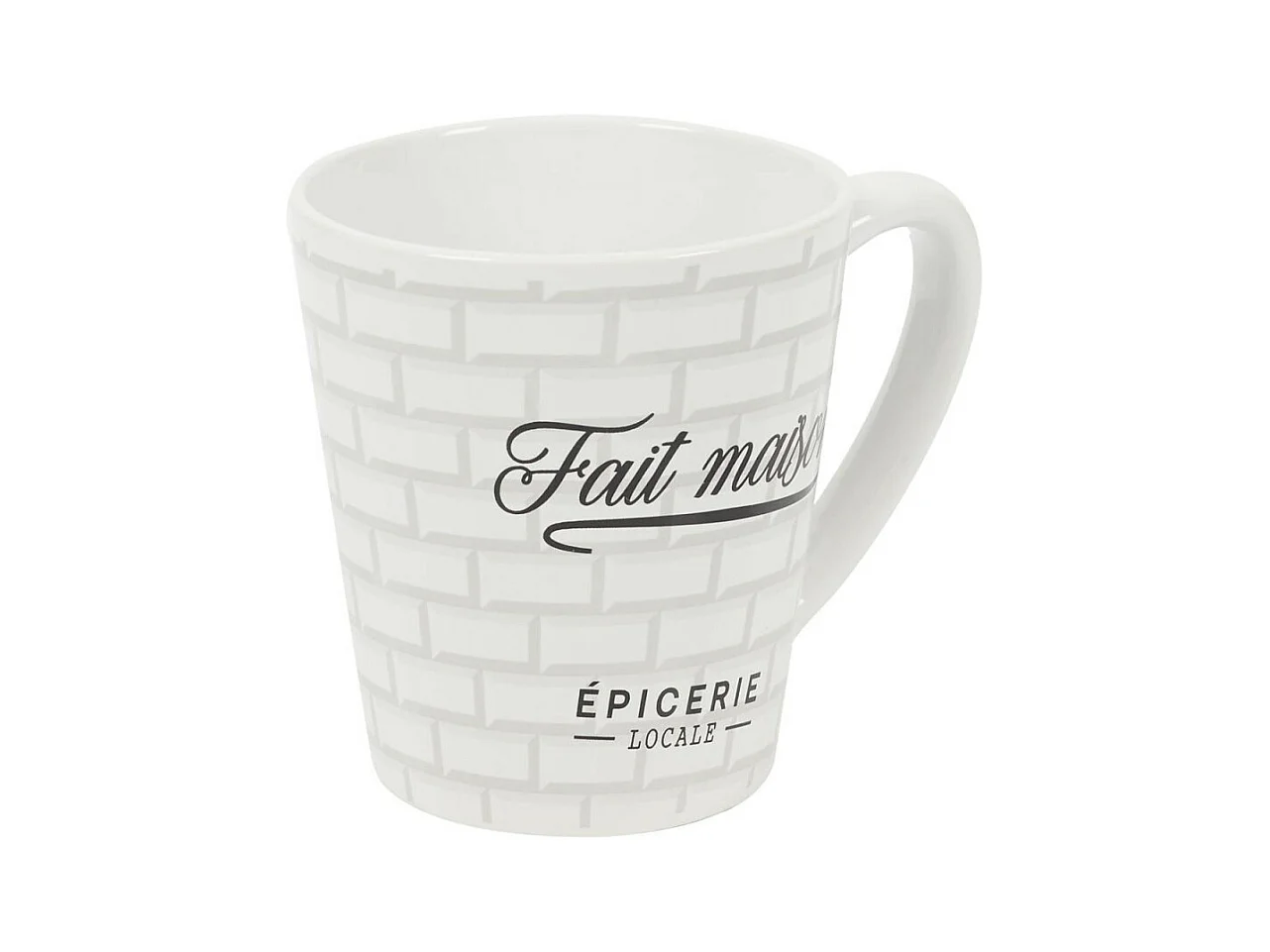 Lot de 6 Mugs en Porcelaine "Brooklyn" 30cl Blanc
