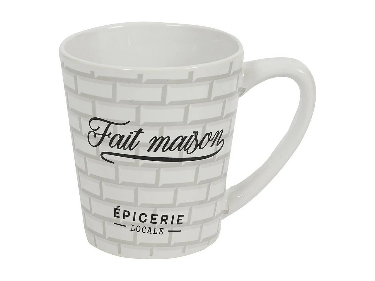Lot de 6 Mugs en Porcelaine "Brooklyn" 30cl Blanc