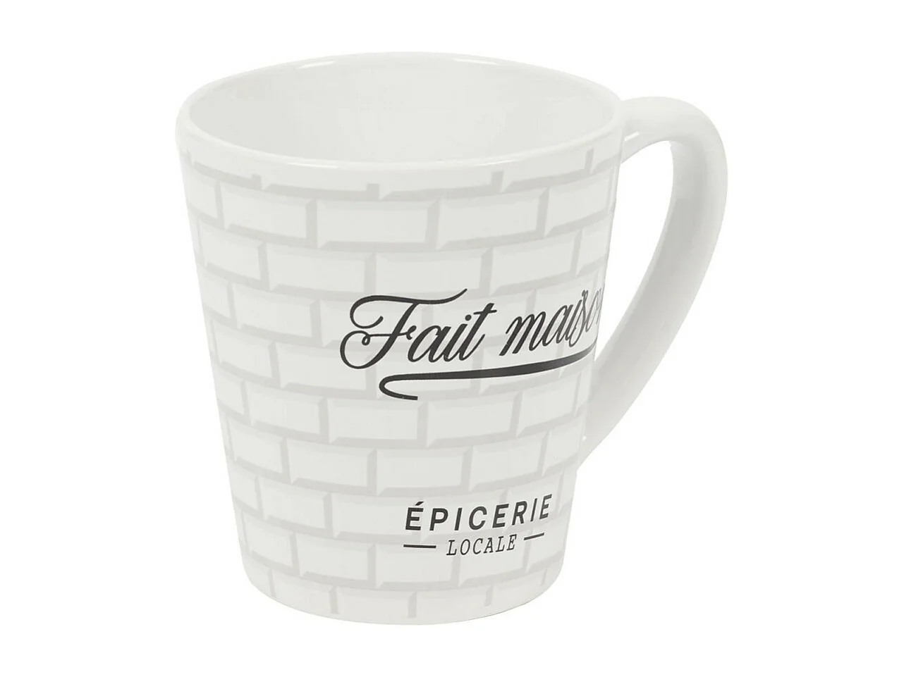 Lot de 6 Mugs en Porcelaine "Brooklyn" 30cl Blanc