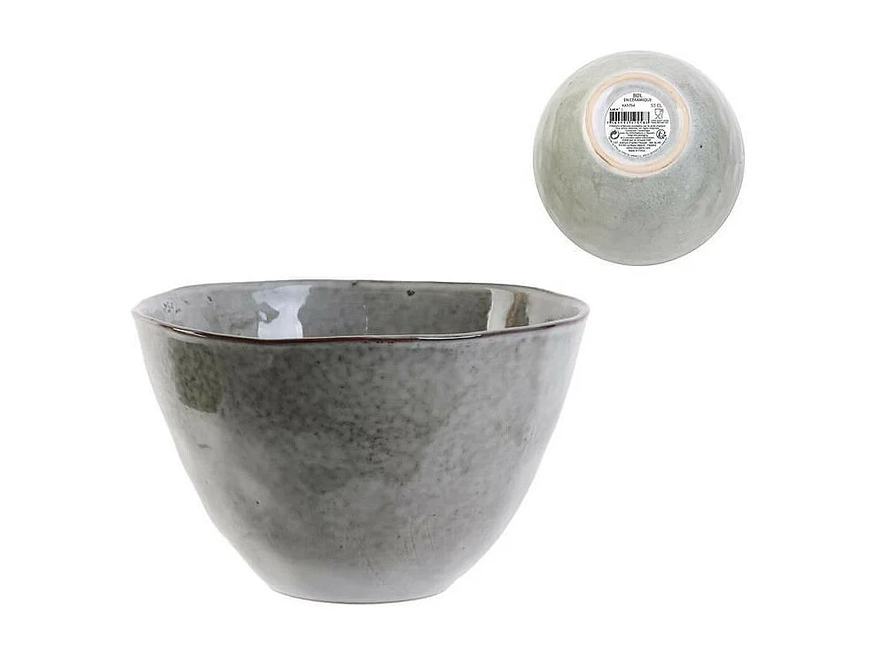 Lot de 6 Bols "Au Grès du Temps" 15cm Gris