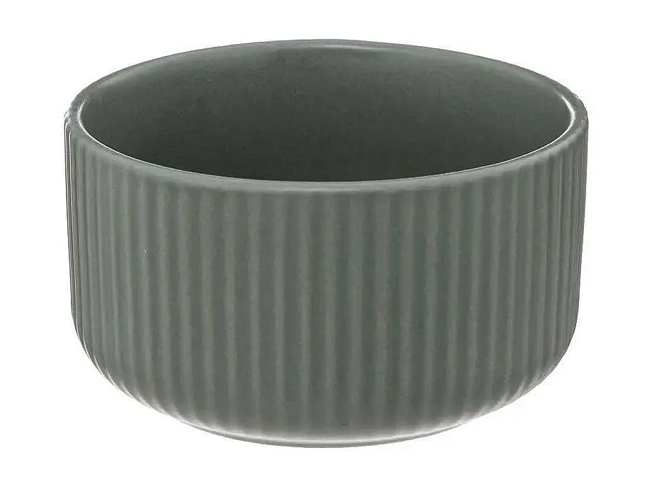 Lot de 6 Bols Ronds "Côtelé" 42cl Vert