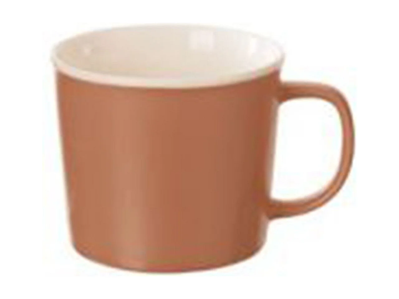 Lot de 6 Mugs en Porcelaine "Nature" 38cl Terracotta