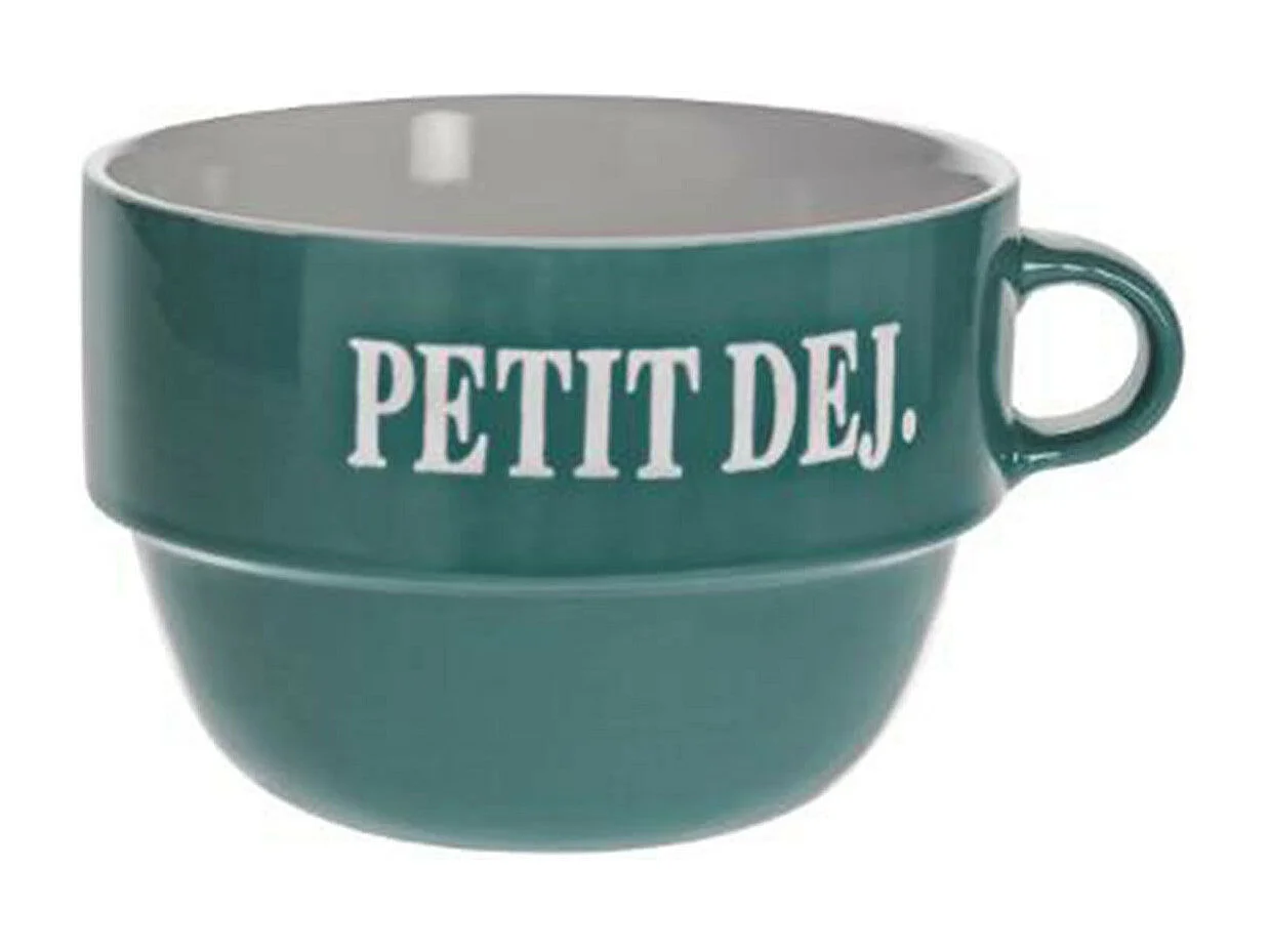 Lot de 6 Tasses en Faïence "Coloroma" 62cl Bleu