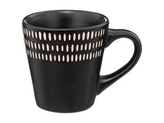 Lot de 6 Tasses à Café "Ethnikaa" 8cl Noir