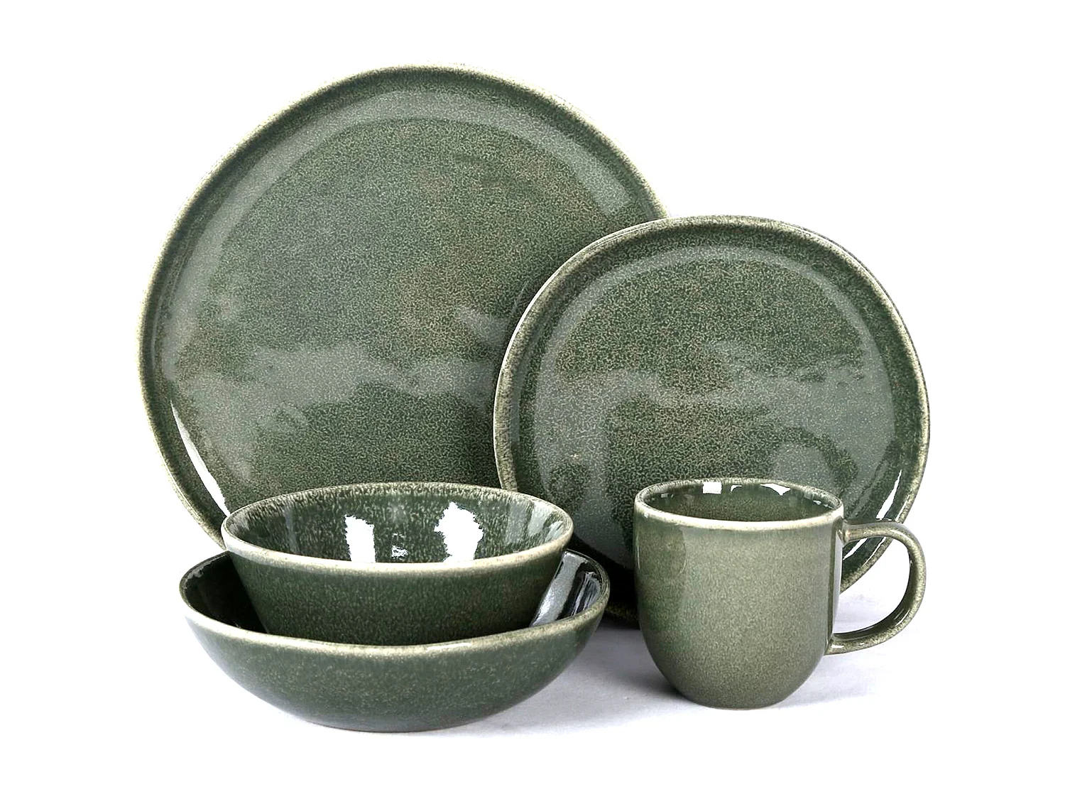 Bol D15cm Au Gres Du Temps Vert Noir