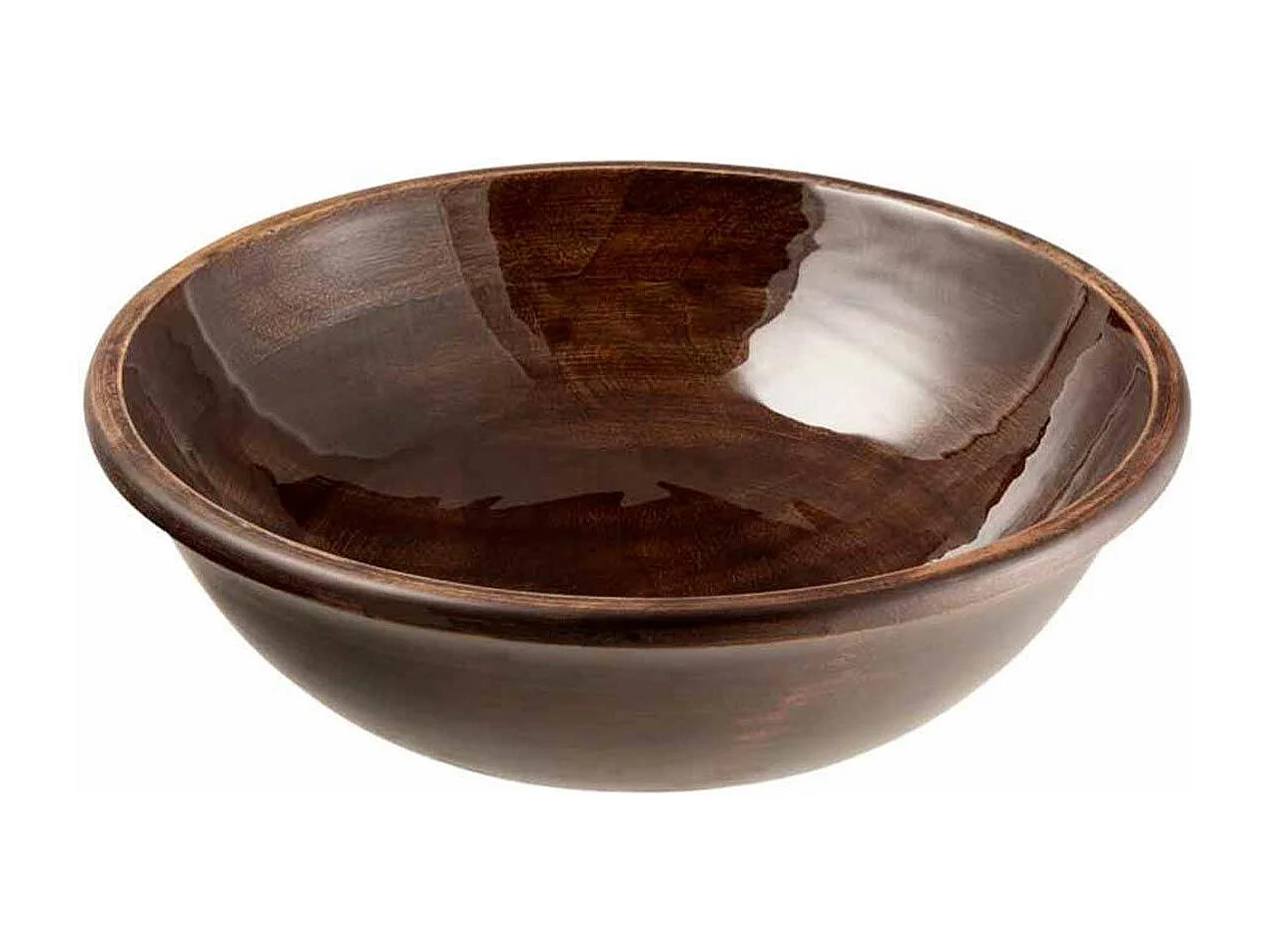 Saladier Rond en Bois "Pyra" 41cm Marron