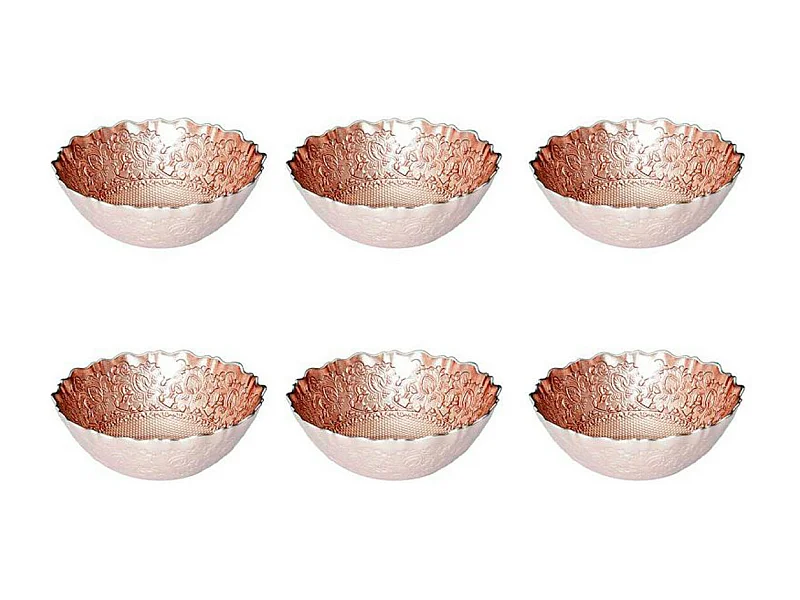 Lot de 6 Bols Design "Mirage" 15cm Rose