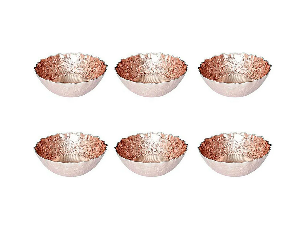 Lot de 6 Bols Design "Mirage" 15cm Rose