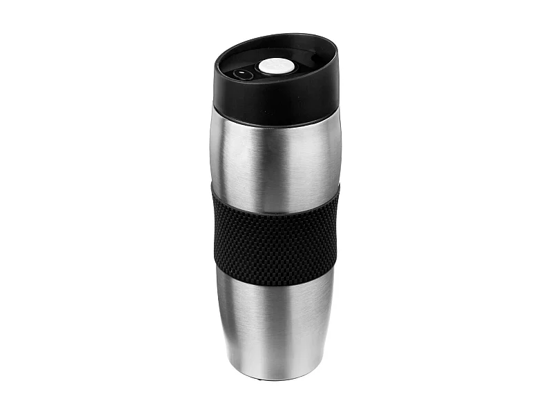 Mug Isolant "Inox & Silicone" 0,35L Noir