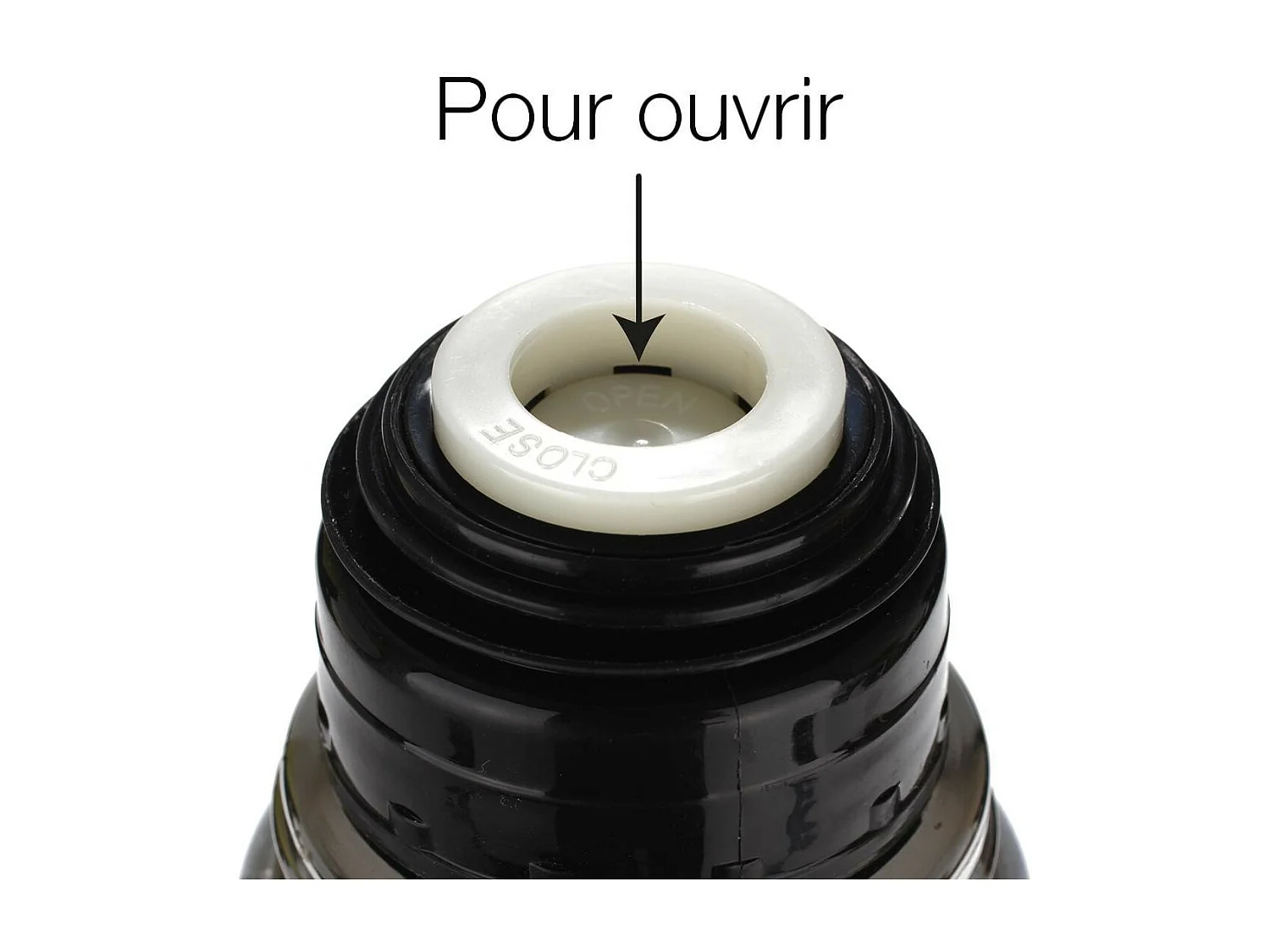 Mug Isolant "Inox & Silicone" 0,35L Noir