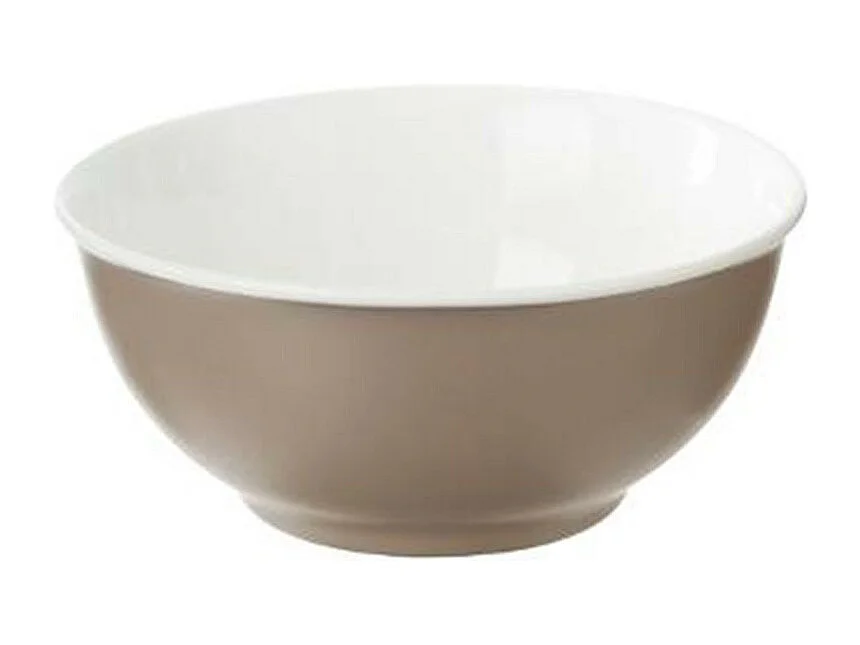 Lot de 6 Bols en Porcelaine "Nature" 52cl Taupe