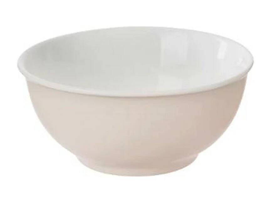 Lot de 6 Bols en Porcelaine "Nature" 52cl Rose