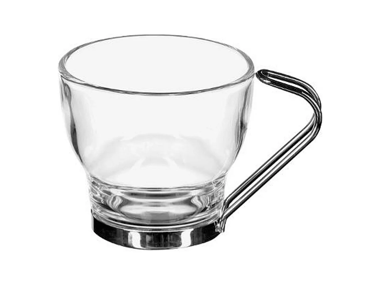 Lot de 3 Mugs en Verre "Abel" 11cl Transparent