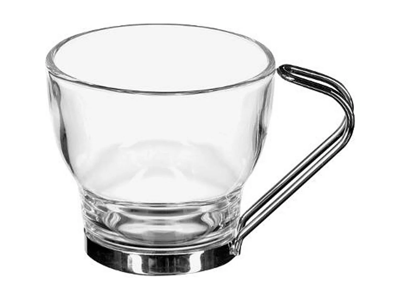 Lot de 3 Mugs en Verre "Abel" 11cl Transparent
