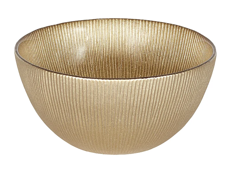 Bol En Verre Dore 70cl Or