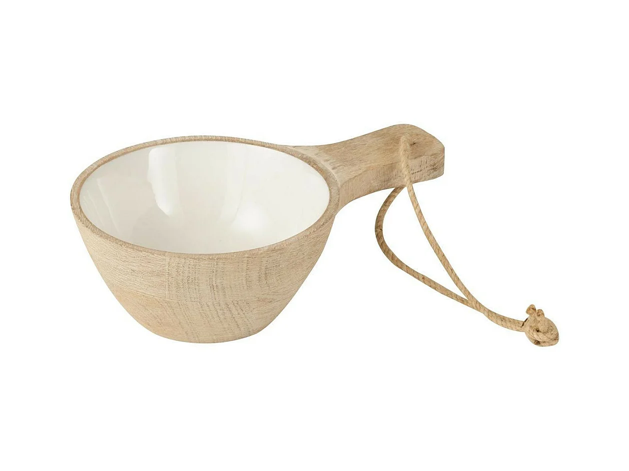 Bol Rond en Bois "Bolon" 23cm Naturel