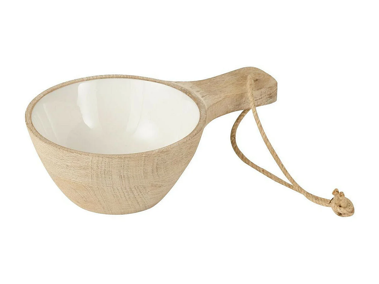 Bol Rond en Bois "Bolon" 23cm Naturel