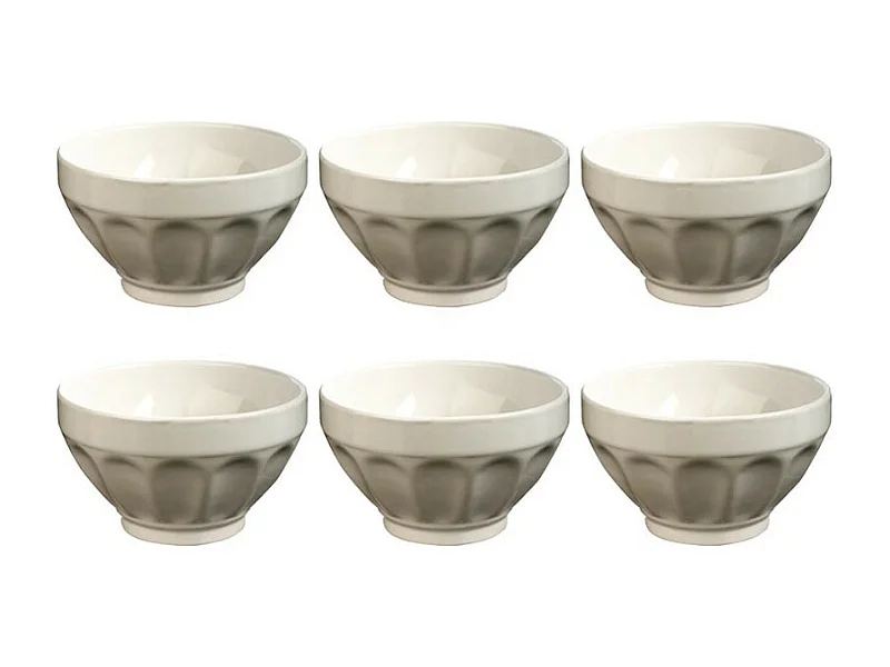 Lot de 6 Bols "Colorama" 60cl Blanc